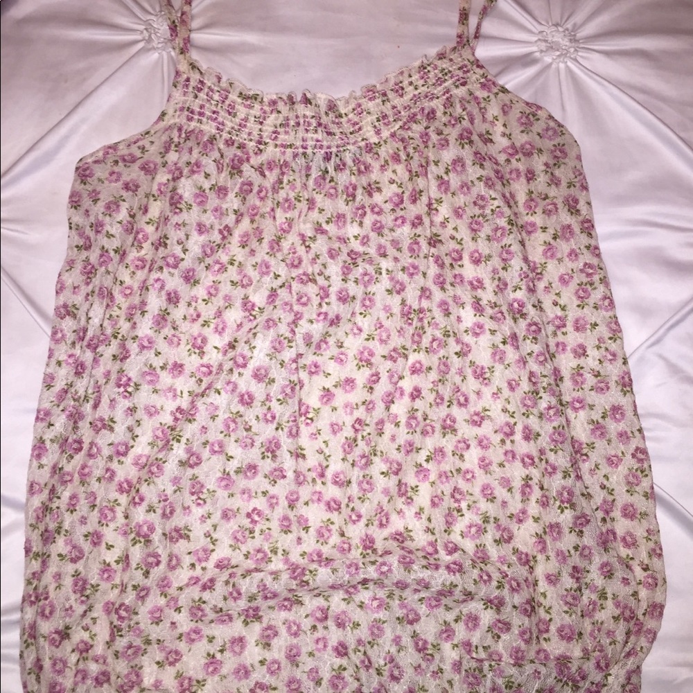 Floral lace Tank Top
